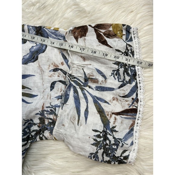 Linen Francesca Bettini Womens Tropical Print Open Front Kimono Cardigan NWT OS - Picture 8 of 11